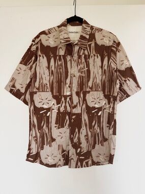 The Open Product YY Planter oversized button down short sleeve camp shirt